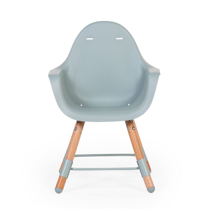 Evolu Chaise Haute - Réglable En Hauteur (50-75 Cm/*90 Cm) - Naturel Menthe (Childhome) - Image 10