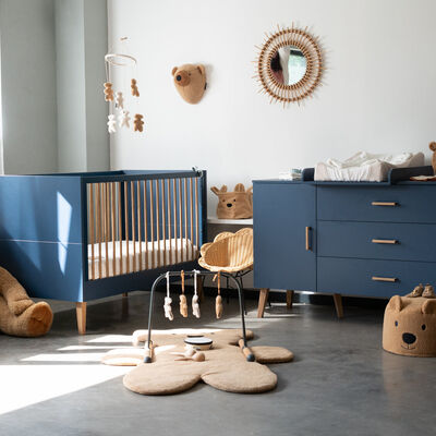 Bold Blue - Lit Evolutif - 70x140 Cm + Lattes