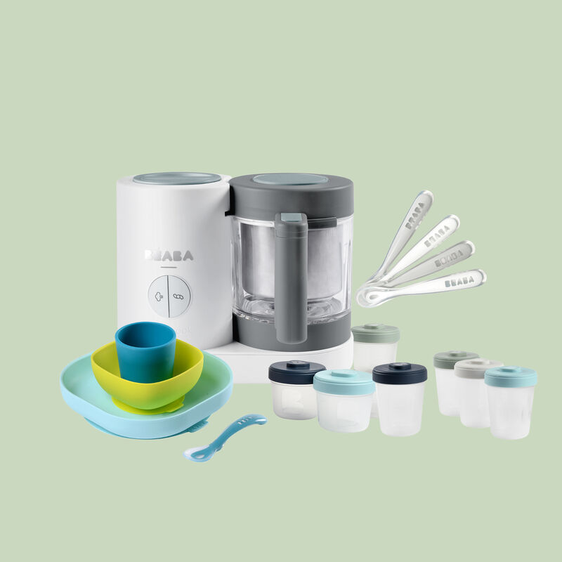 BEABA Starting Solids Homemade Baby Food Maker Set - Cloud 1