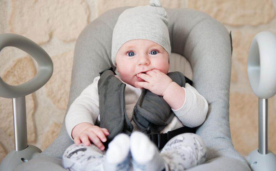 Up and Down Bouncer Seat Cushion heather grey