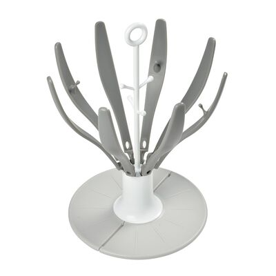 Egoutte-biberons pliable Flower Gris