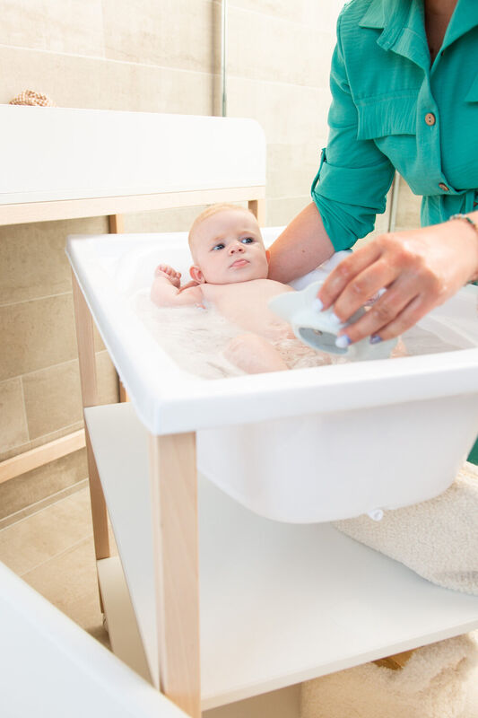 Changing table bath naturel white