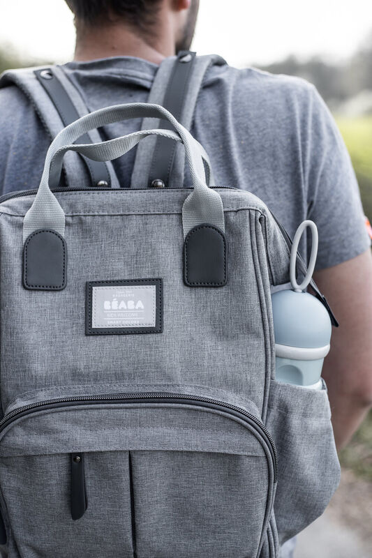 Wellington changing bag heather grey