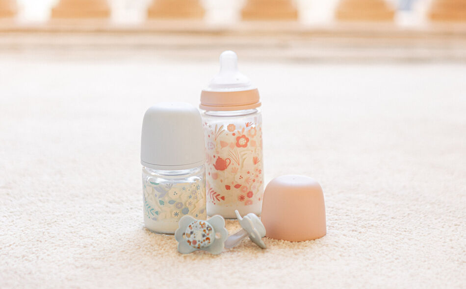 Babyflasche aus Glas 240ml mit Sauger SX Pro M Wonderland