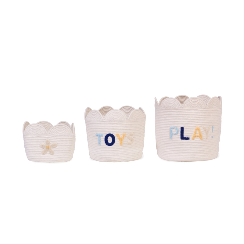 Panier fleur - 30x20x15CM - Corde De Coton - Ecru (Childhome) - Image 7