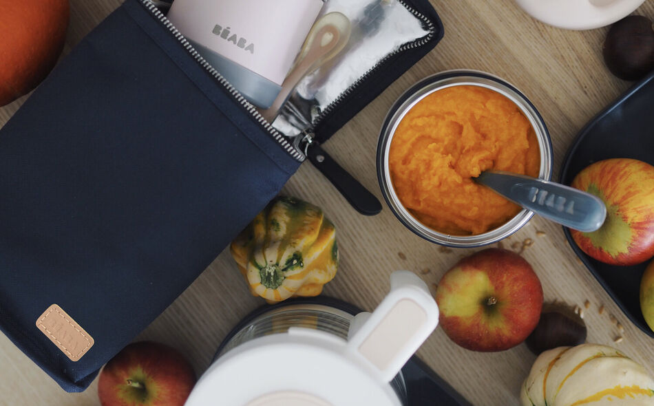 Insulated lunch pouch dark blue