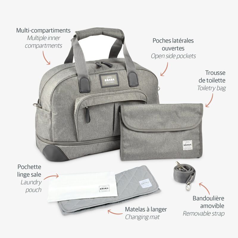 Amsterdam Travel Bag heather grey
