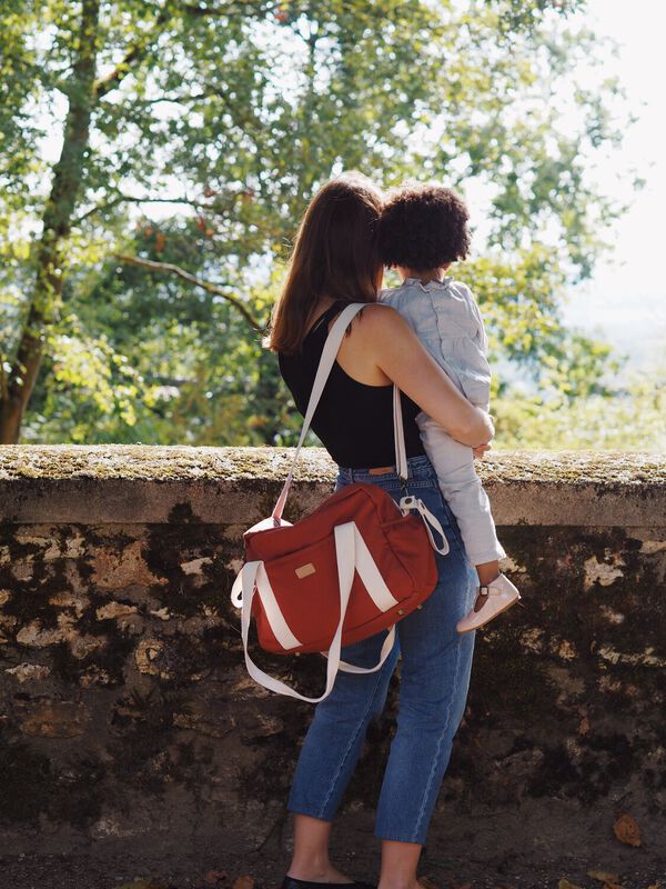 Changing bag Paris brick