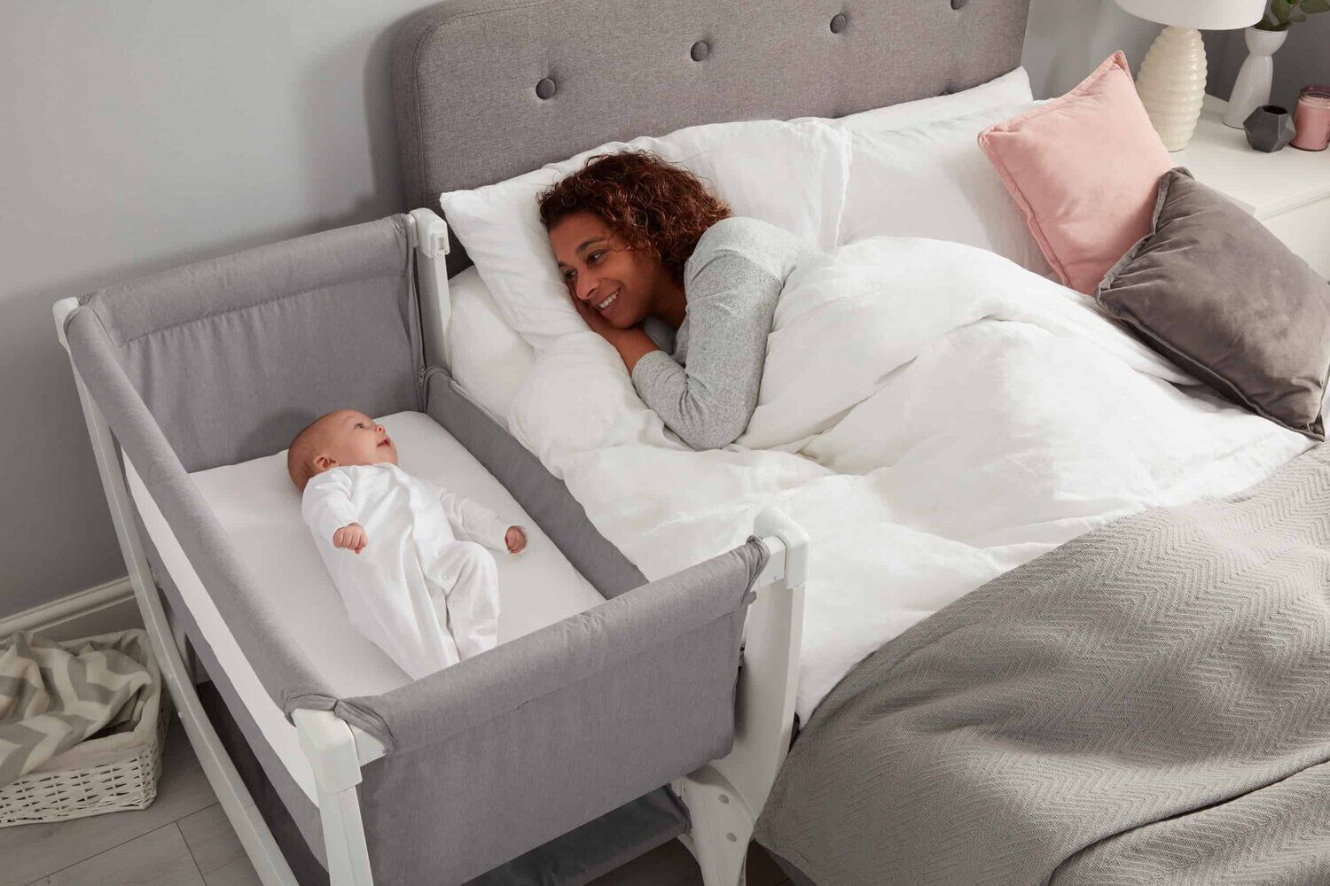 Bassinet that connects to the bed shop