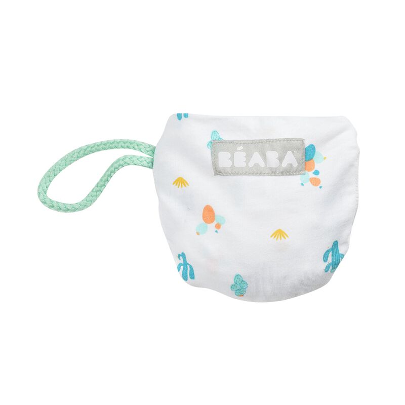 Bavoir en coton Cactus Turquoise