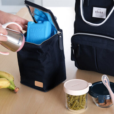 Pochette repas isotherme Bleu fonc&eacute;