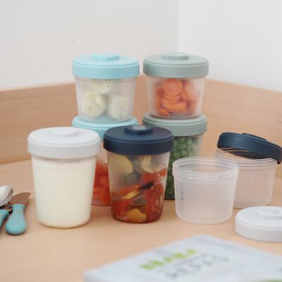 Toddler Bites Set of 8 Baby Food Clip Containers (4 x 5 oz. 
