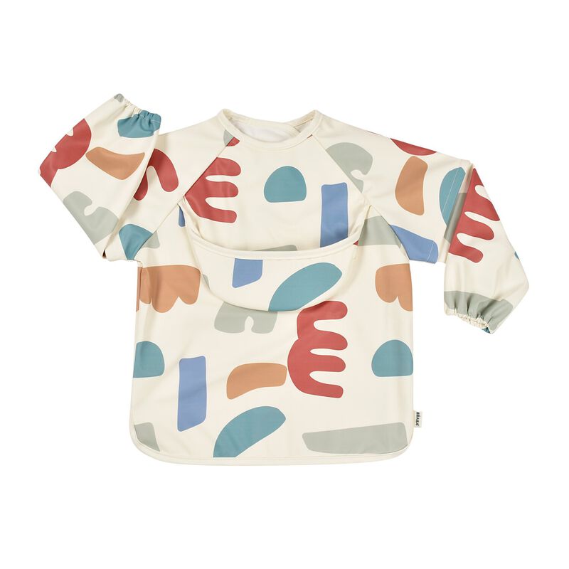 2 in 1 Evolutionary Bib with removable handle and foldable pocket - Playful 