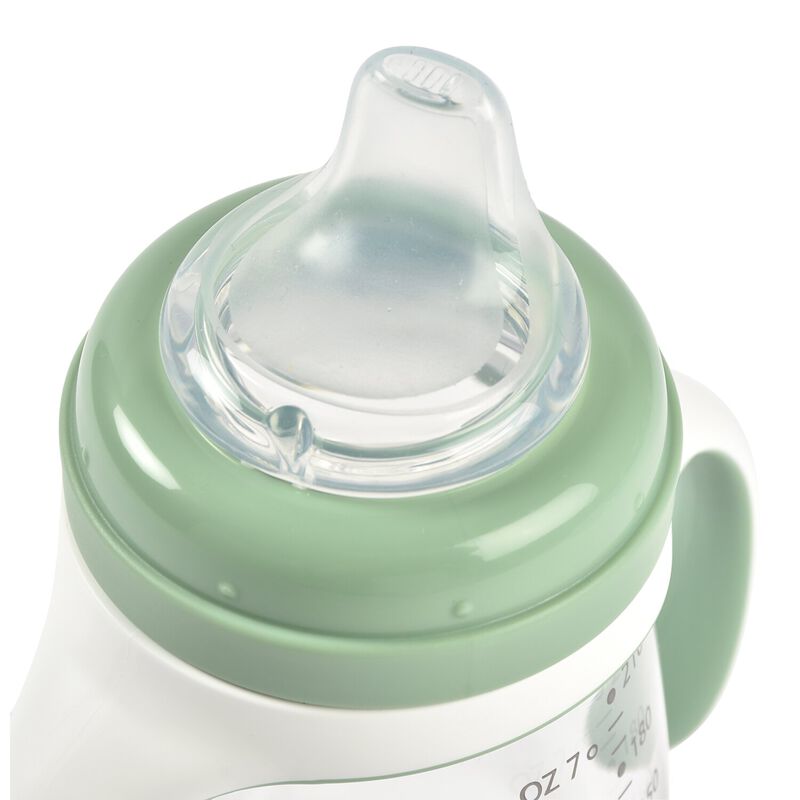 Biberon d'apprentissage 2 en 1 - 210ml Vert sauge