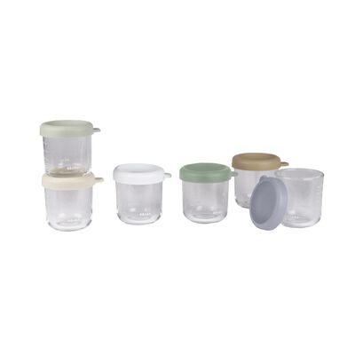 Set da 6 vasetti in vetro 250ml - Natural color mix