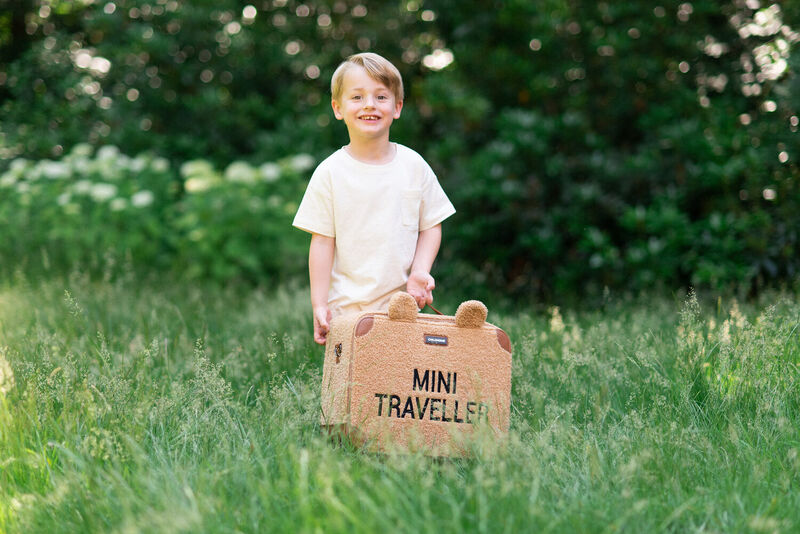 Suitcase Mini Traveller Teddy brown
