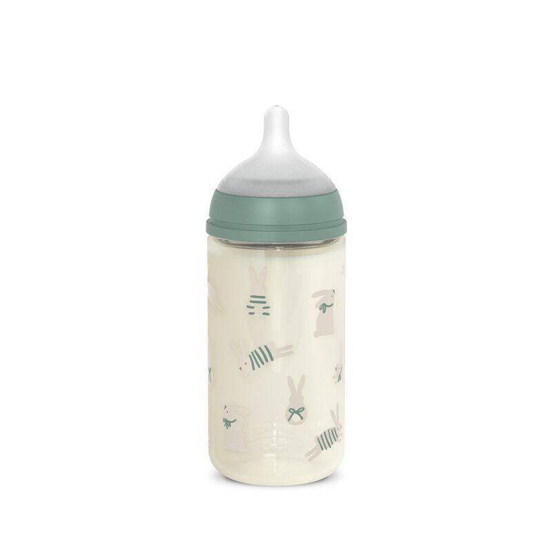 Babyflasche aus Glas mit Sauger SX Pro 240 ml Durchfluss M Bonhomia