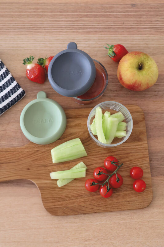 Lot de 2 portions verre 150 ml Mineral / Vert sauge