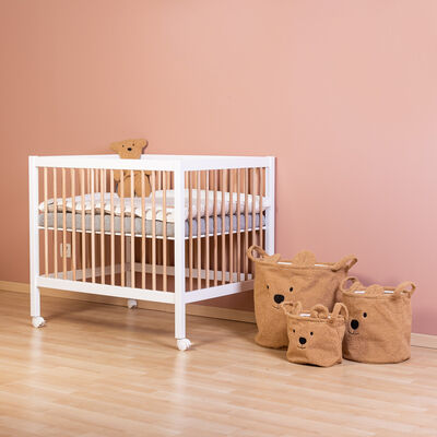 Set of Teddy baskets 3pcs brown