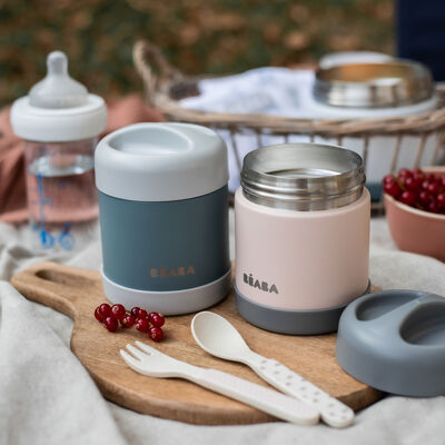 Thermo-portion inox 300ml Rose clair