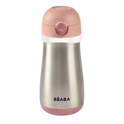 Gourde inox 350 ml Vieux rose