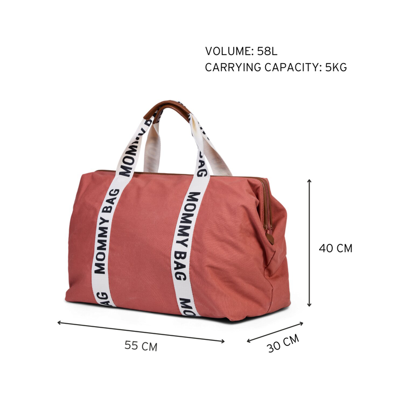 Mommy Bag ® Sac A Langer – Signature - Toile - Terracotta (Childhome) - Image 11