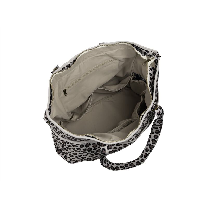 Borsa fasciatoio Madrid XXL - Leopard clay