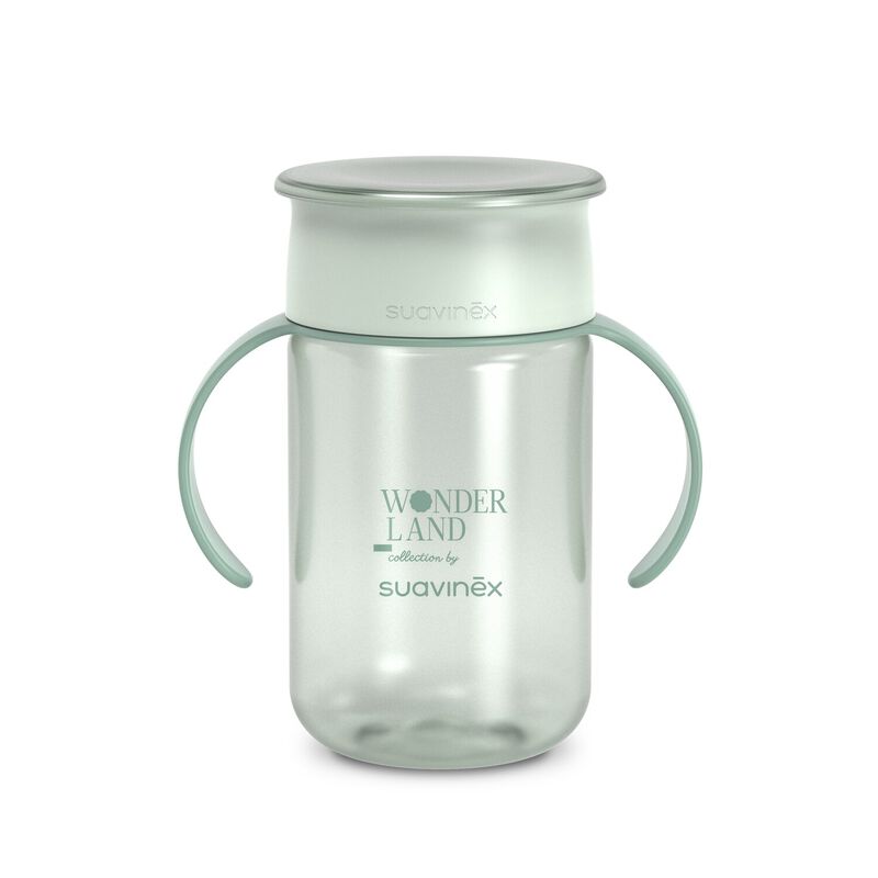 360&deg; +12m cup 340ml Wonderland - Bunny Green