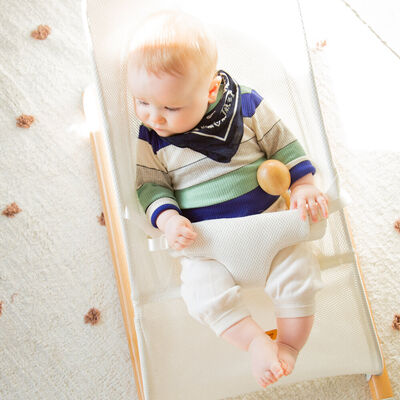 Childhome Evolux Bouncer - Natural White