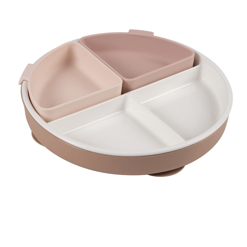 Plato compartimentado de porcelana Mix & Match - Cotton Candy