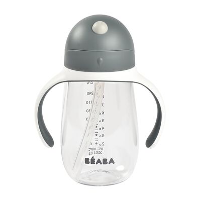 Tasse paille 300ml Gris min&eacute;ral