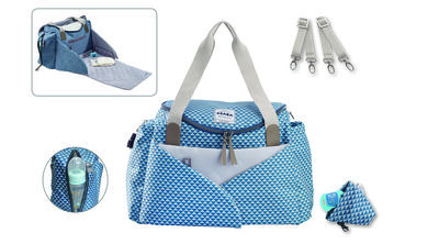 Nursery bag Sydney II Playprint blue