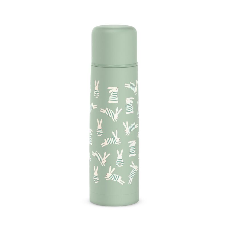 Wonderland 500ml insulated bottle - Bunny Green