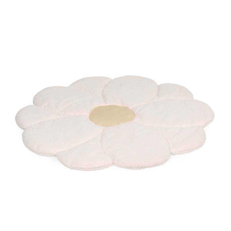 Tappetino da gioco 110cm Fiore bianco sporco