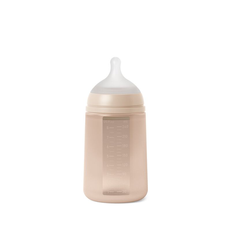 Colour Essence SX Pro 240 ml M flow silicone feeding bottle with teat Pink