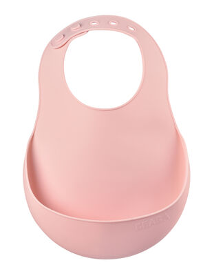 Bavoir silicone old pink