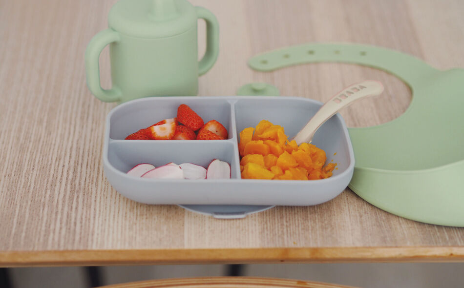 The essentials meal set grey / sage green