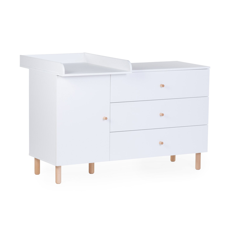 Commode 4 tiroirs Wonder white