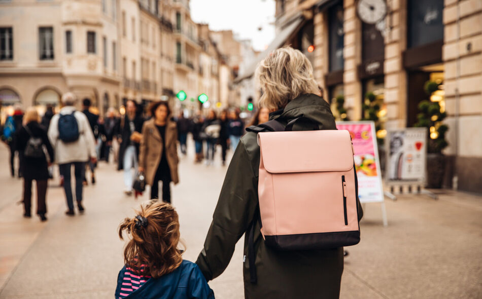 OSLO Changing bag Travel bag, Tote bag, Mommy bag, Nursery bag with changing mat - Vintage Rose