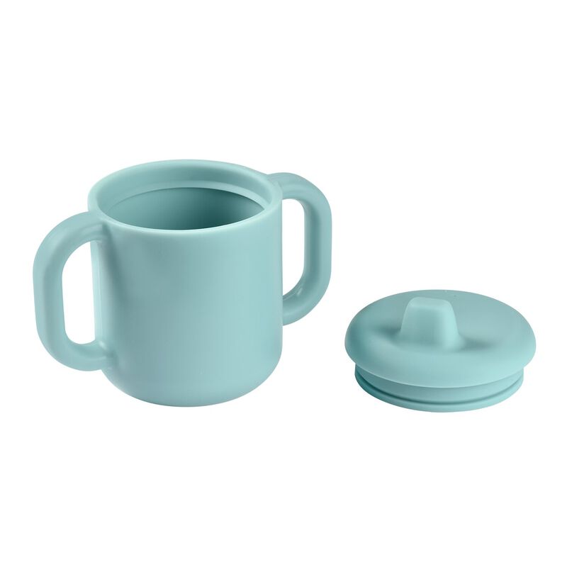 Silicone learning cup blue