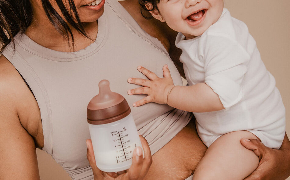 ZERO.ZERO 180 ml anti-colic feeding bottle - Special for breastfeeding Caramel