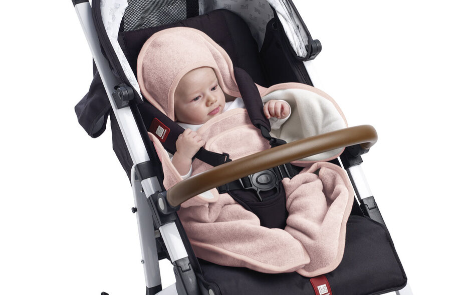 Babynomade&reg; double fleece dusty rose