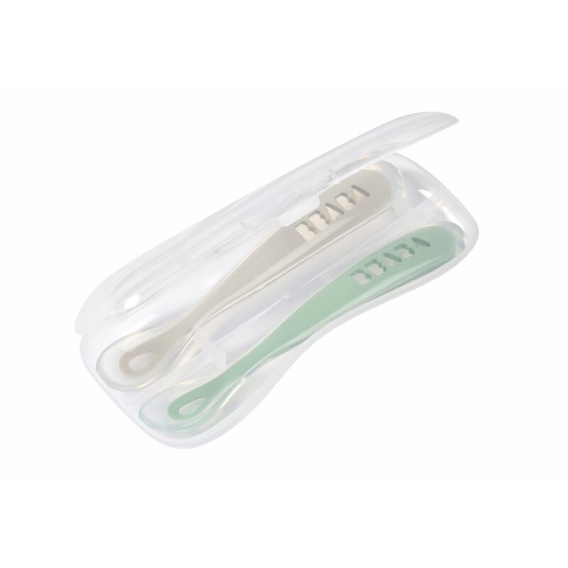 Toddler Self-Feeding Curved Spoons - The Green Head