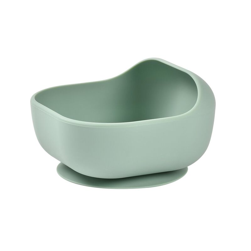 Silikonschale mit Saugnapf Sage green