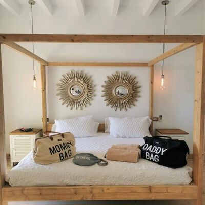 Childhome Mommy Bag - Off White/Black