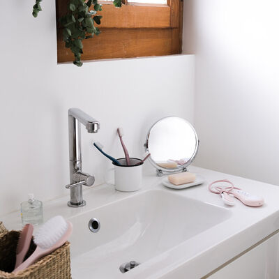 Set accessoires de toilette Vieux rose