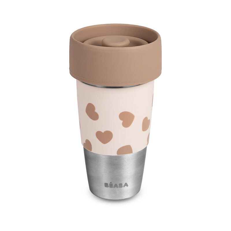 Mini & me - 2 Stainless steel cups Click & drink - BigLove