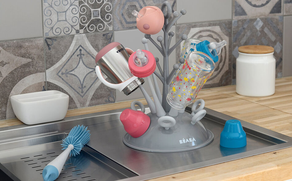  Tree Bottle Drying Rack grey
