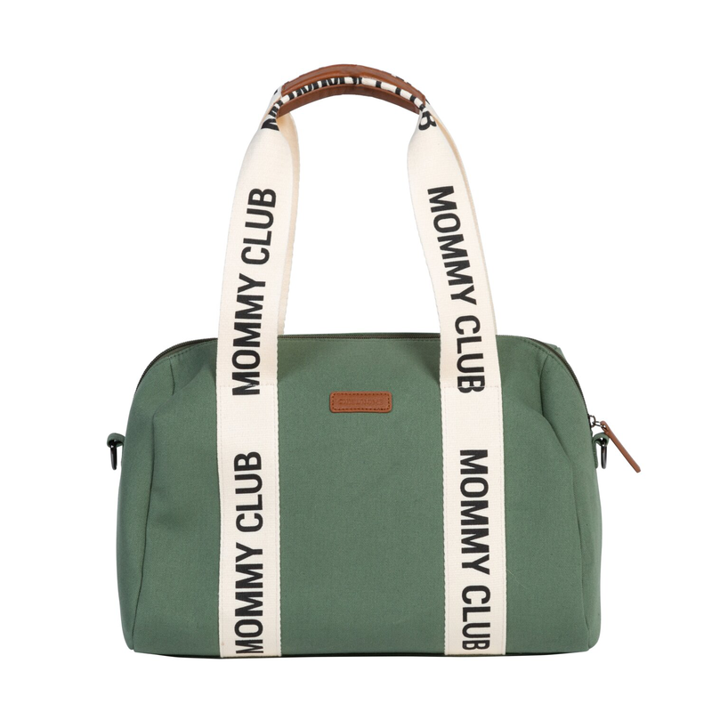 Nusery bag Mommy Club Signature Canvas green
