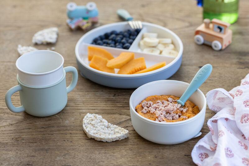 Set de comida de porcelana - Pebble
